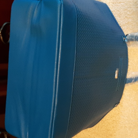 Thirty-One Darling Cobalt Petal Punch Style Setter Tote NWT - Picture 4 of 7